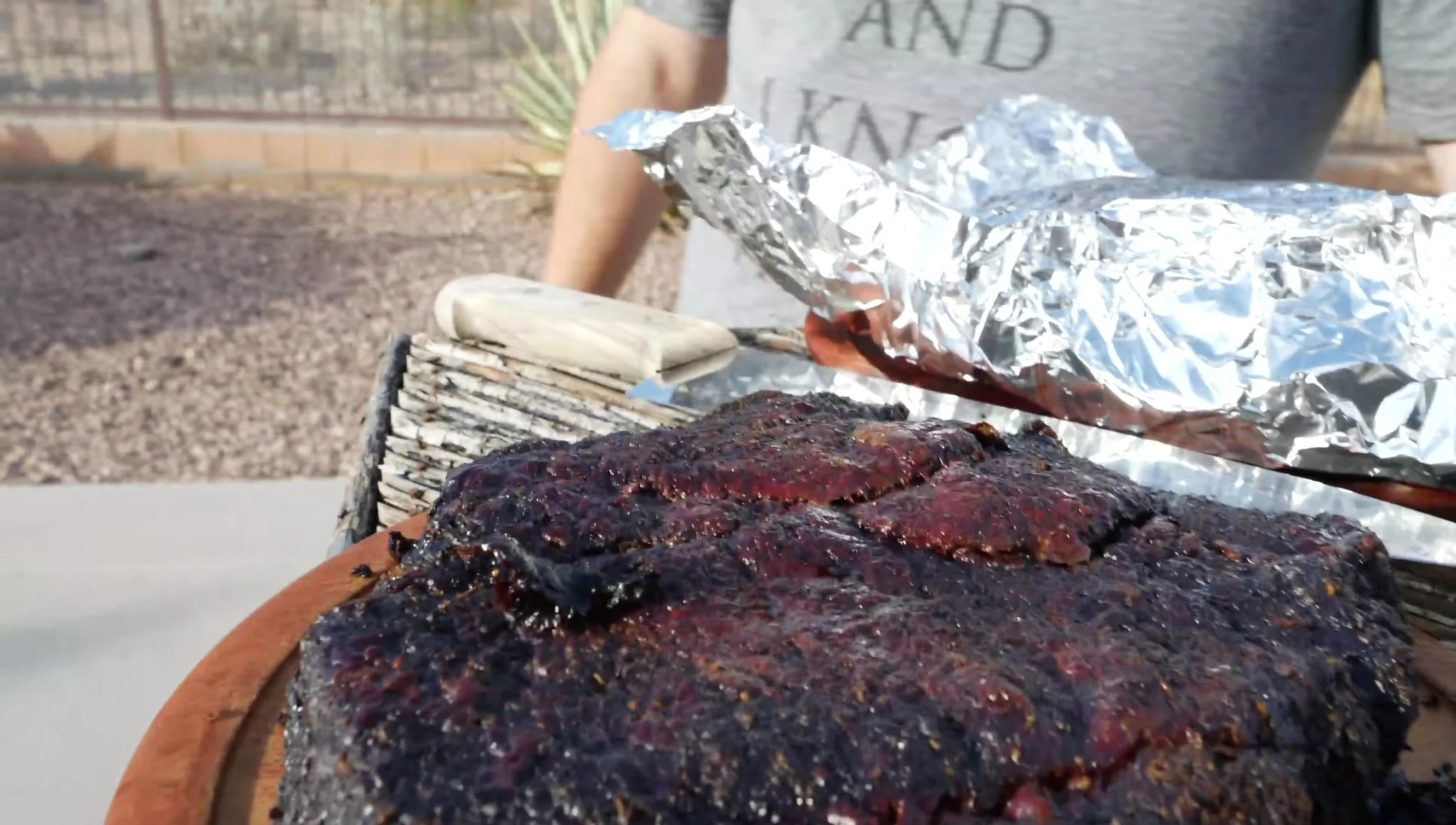 Sliced Masterbuilt chuck roast.