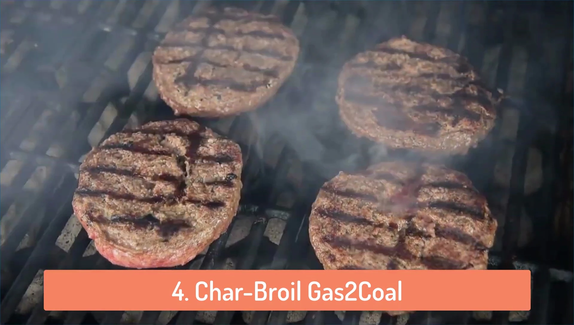 Close-up of the Char-Broil Gourmet's cooking surface.