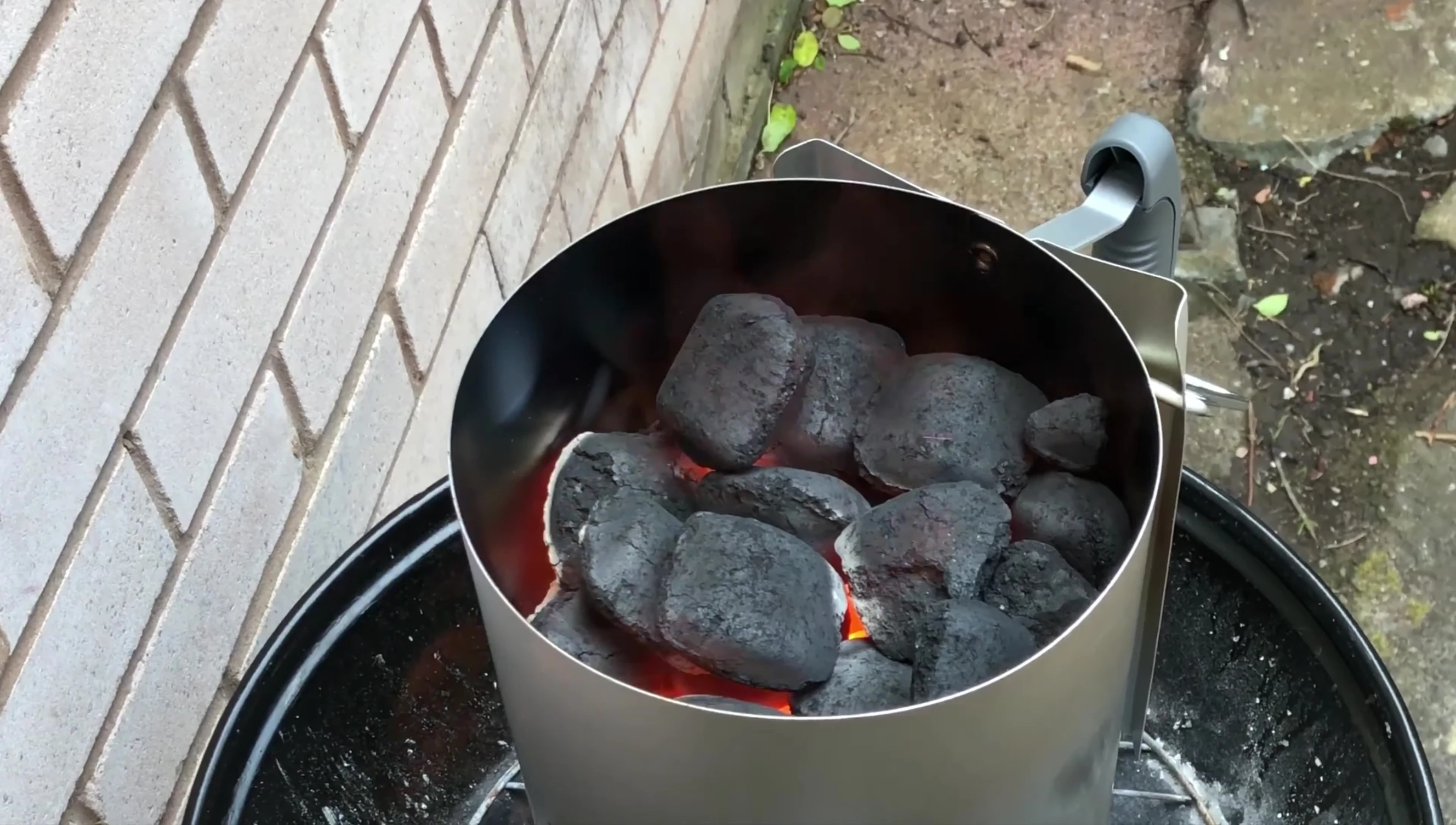 Flames rising in the chimney starter