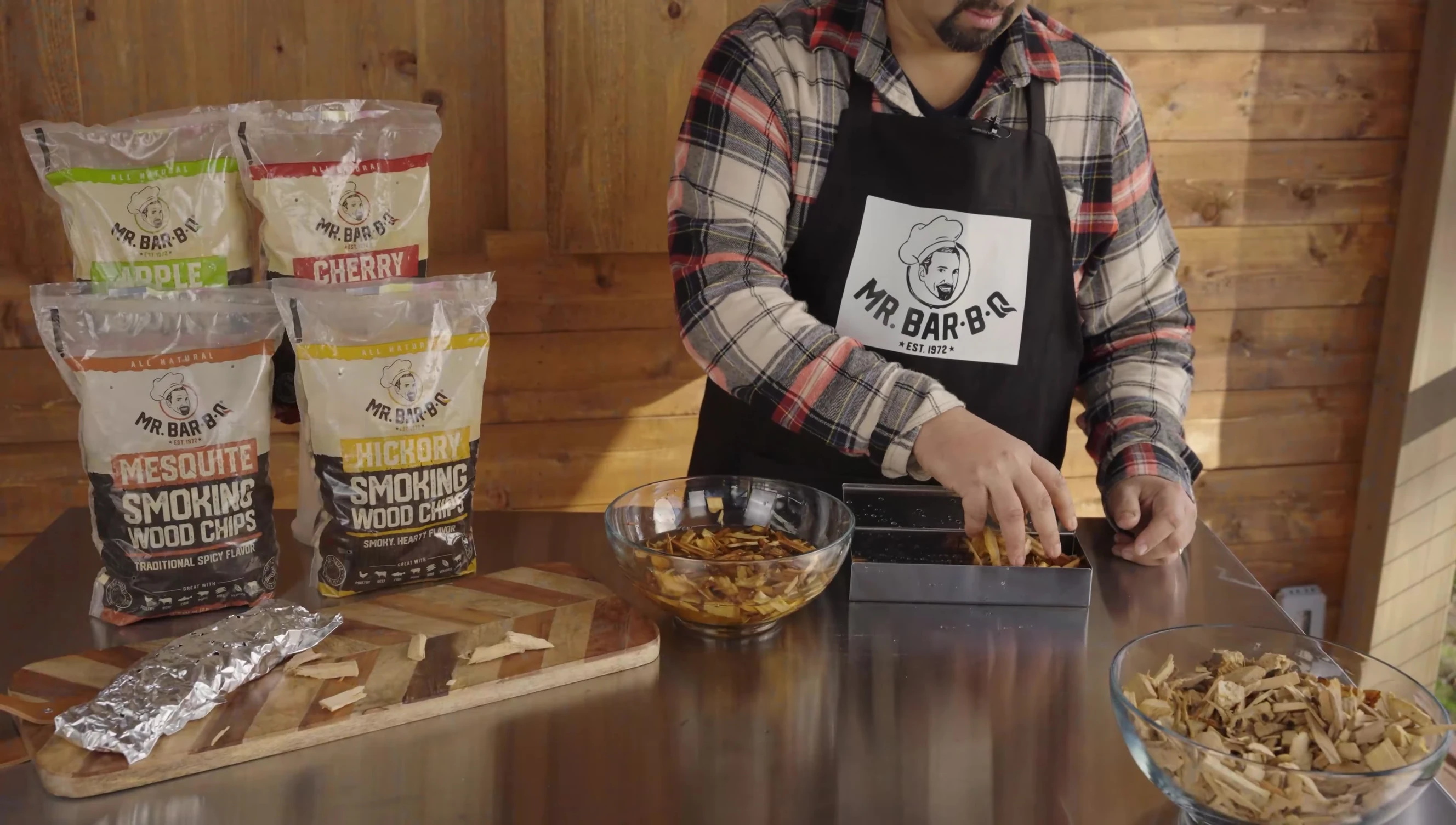 Image showcasing a Mr. Bar-B-Q smoker box.