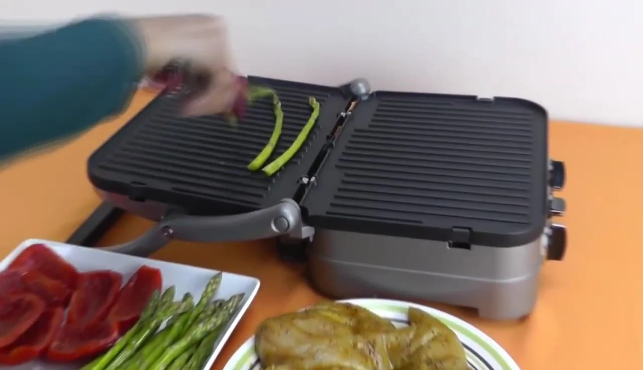 Highlighting the floating cover and panini press functionality