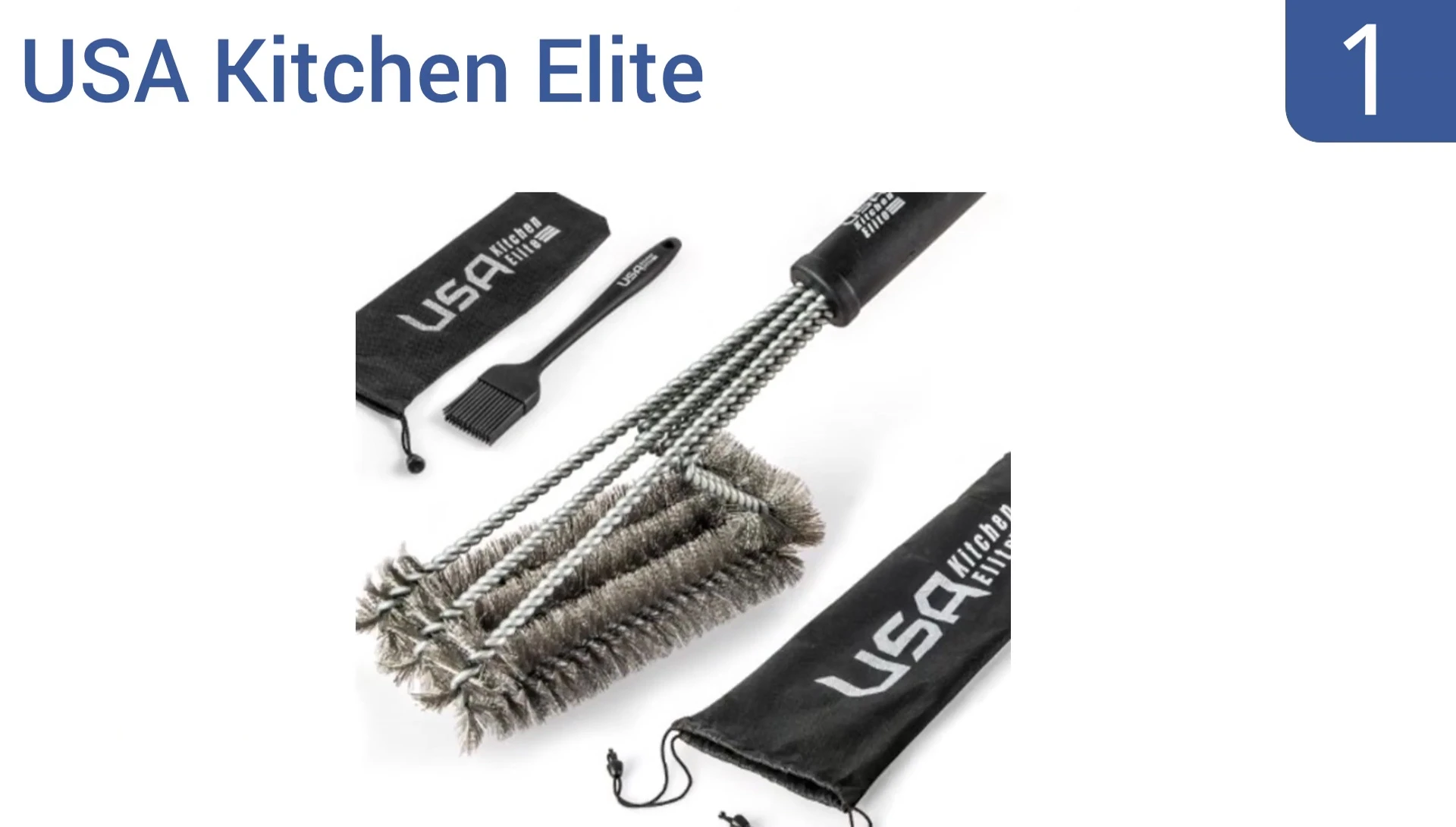 USA Kitchen Elite BBQ Grill Brush