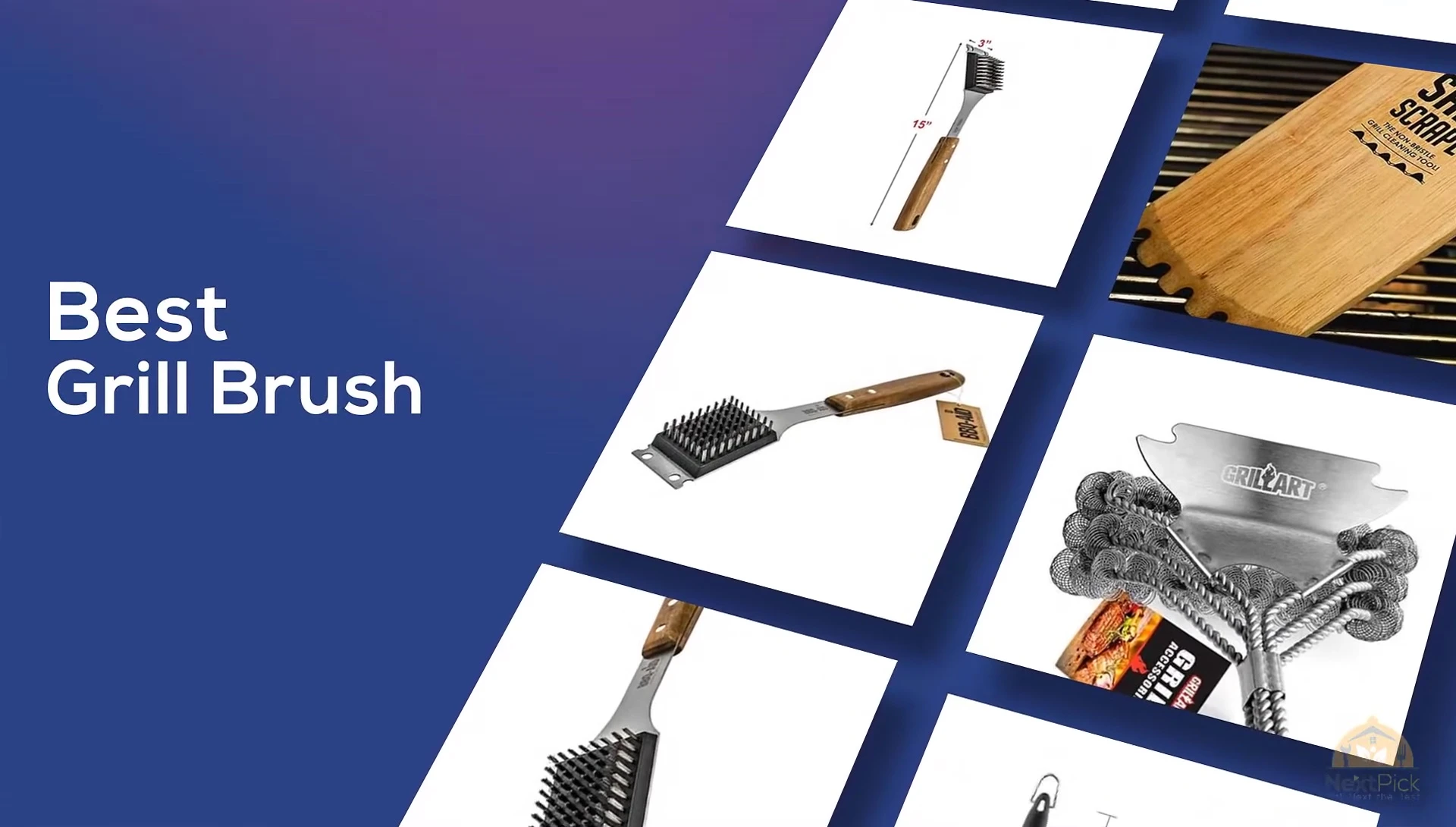 Kona 360 Clean Grill Brush close-up