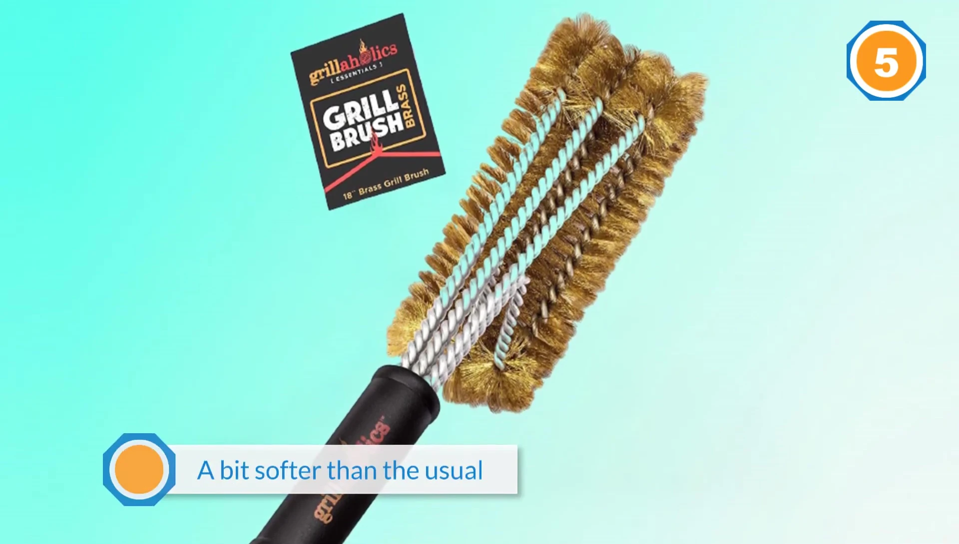 Close up of the Grillaholics brush bristles