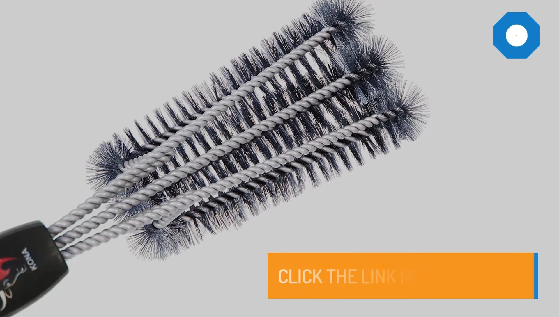 Image of the Weber 6494 three-sided grill brush.