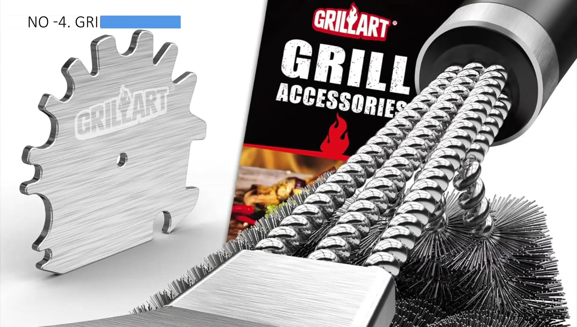 Grill Art Grill Brush and Scraper