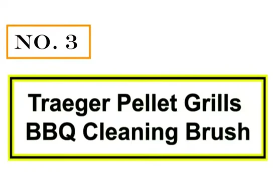 The Traeger pellet grills barbecue cleaning brush