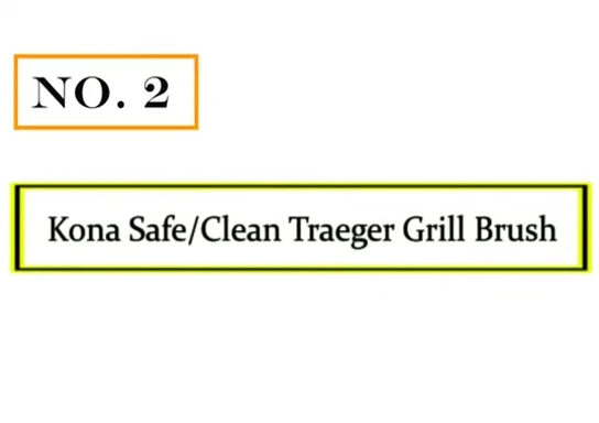 Kona Safe/Clean grill brush showcased