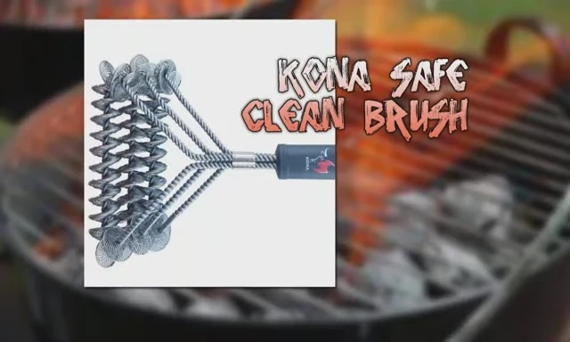 The Kona Safe Clean brush in action.