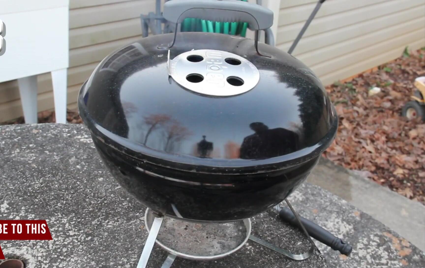 Weber Smokey Joe showing its compact size