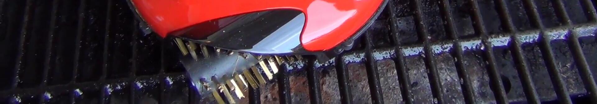 The user reattaching the brush.