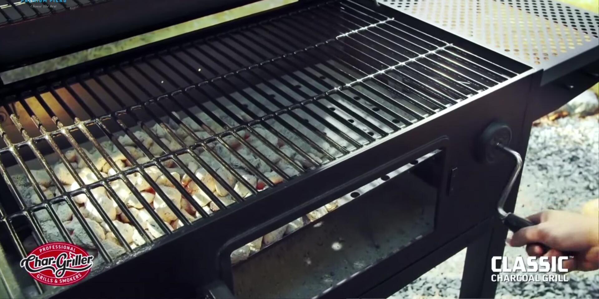 Char-Griller Grill cooking surface