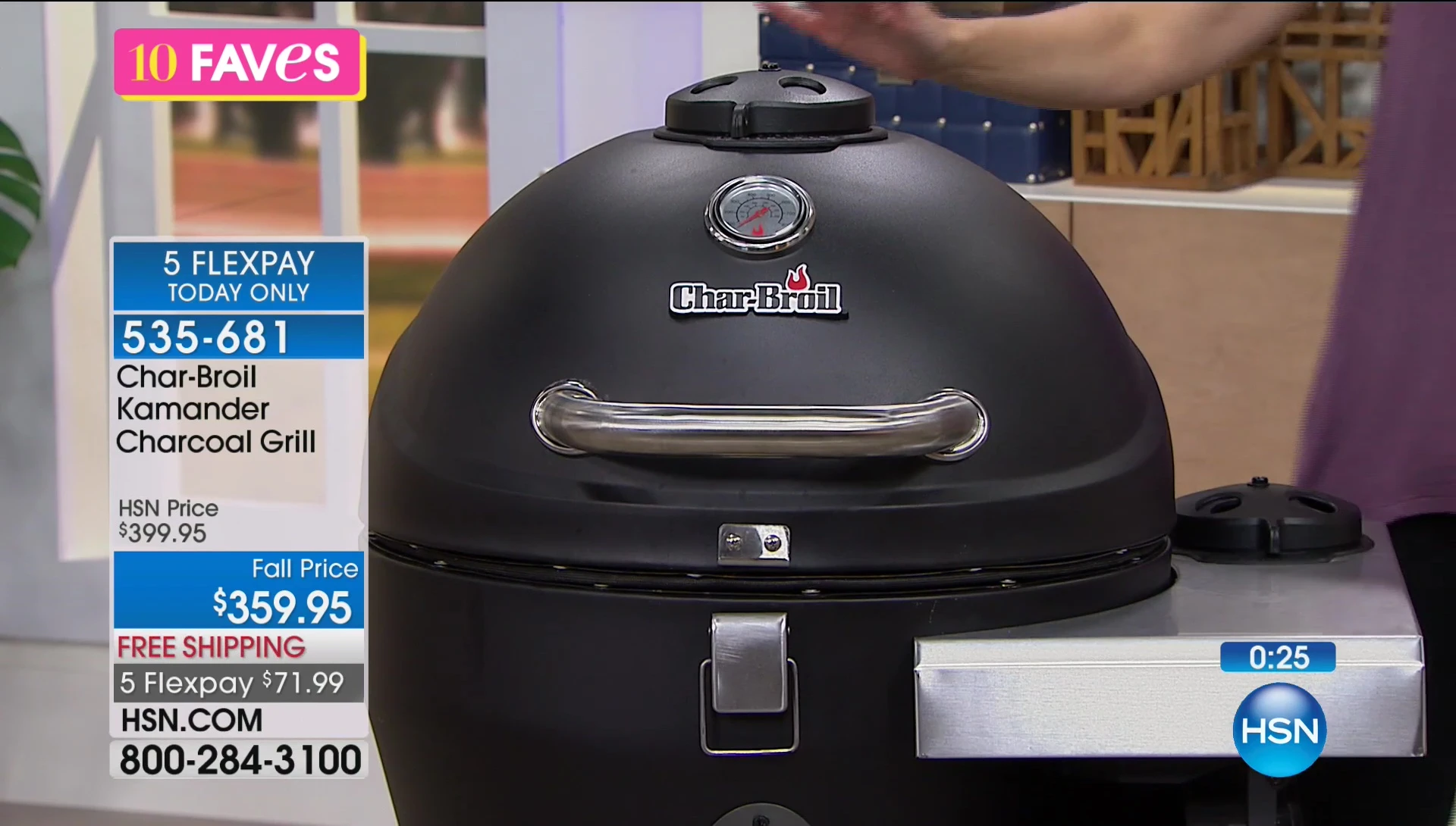 The grill showcased again with emphasis on its design.