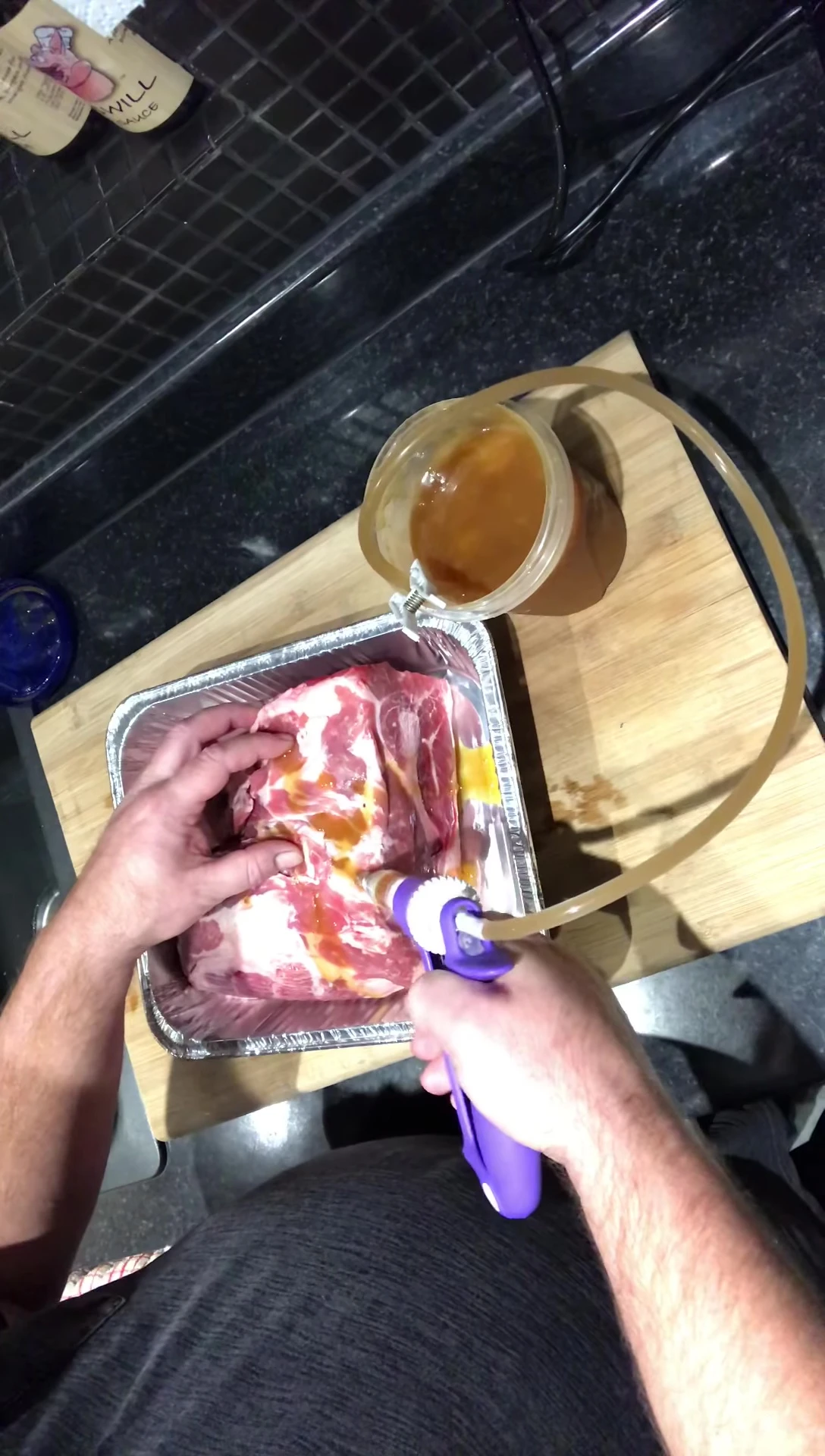 Displaying the amount of injection already made.