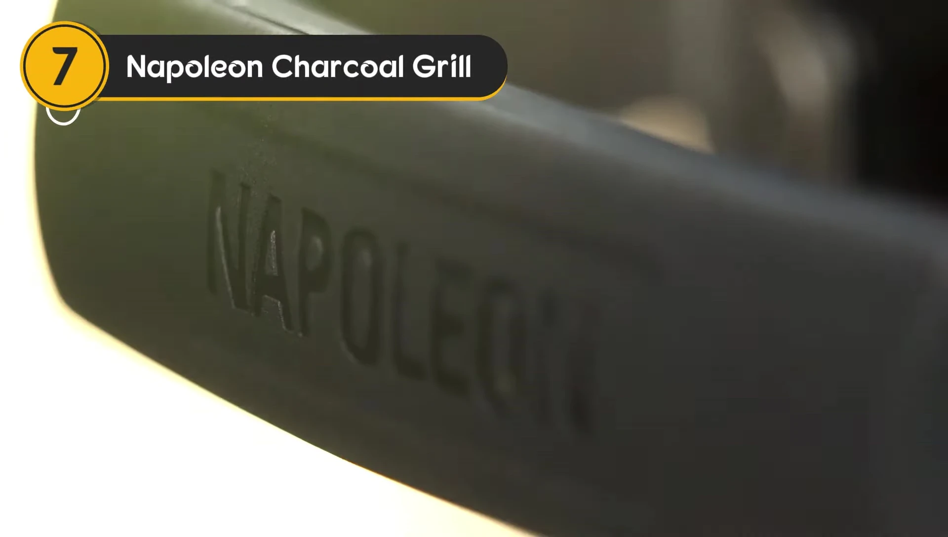 Napoleon charcoal grill showcasing its cooking area and design.