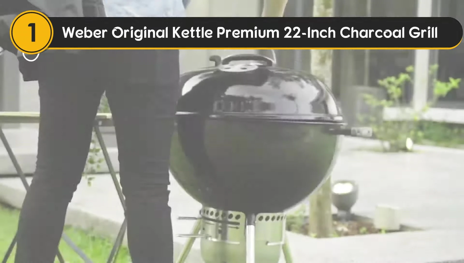 Weber Original Kettle Premium 22in Charcoal Grill showing its classic design.