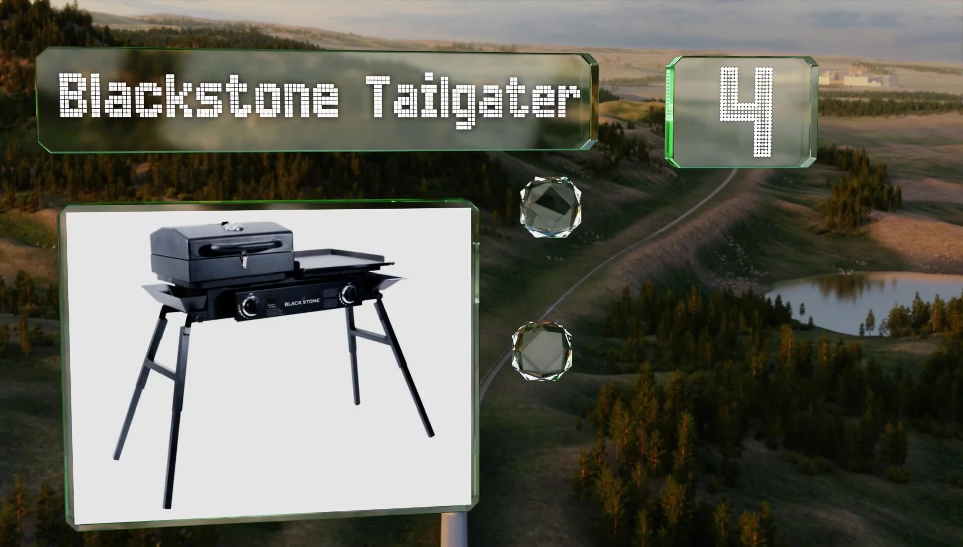 Blackstone Tailgater showing adjustable legs