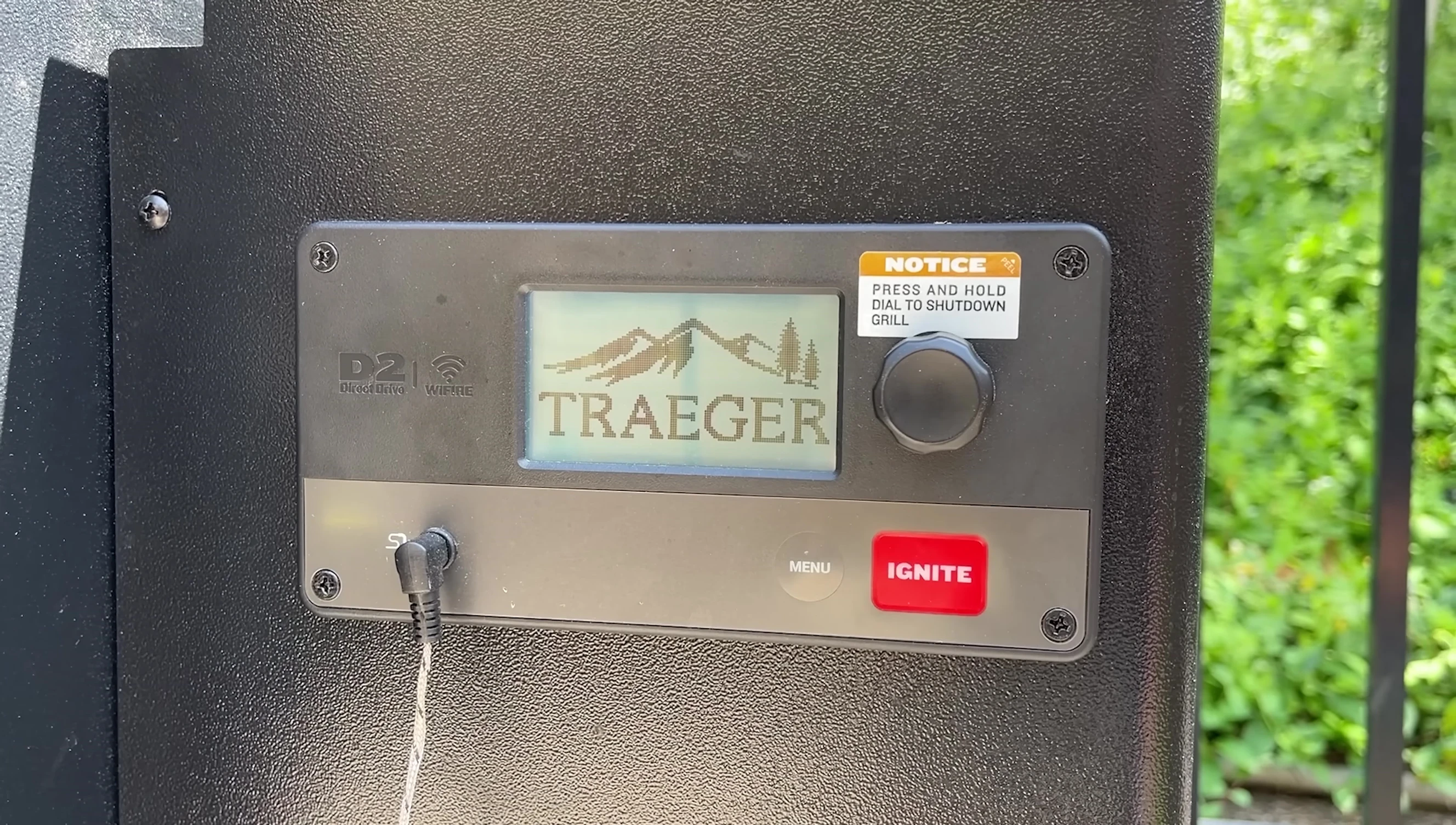 Screenshot showing the Traeger app interface