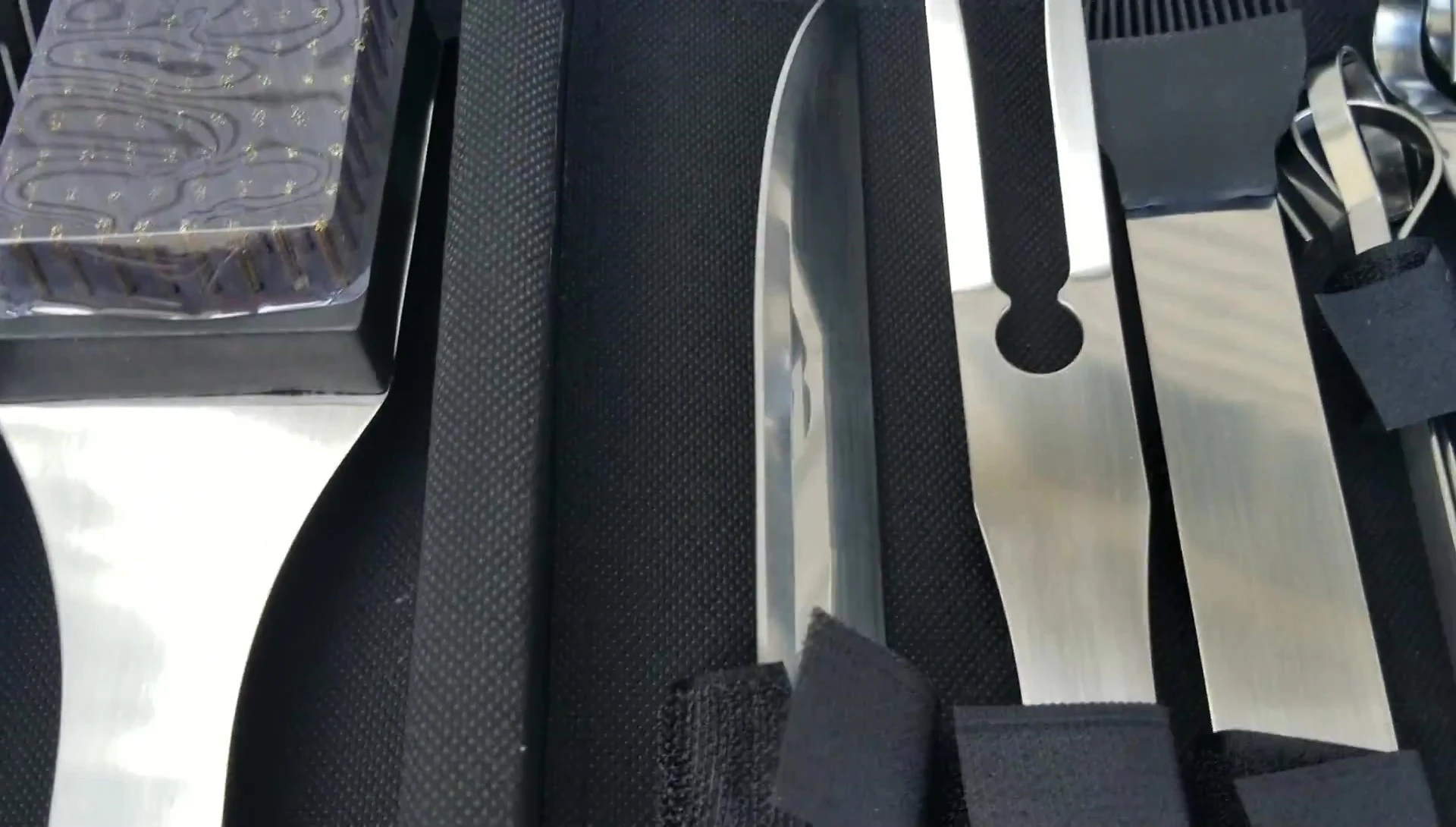 Close-up of the knife