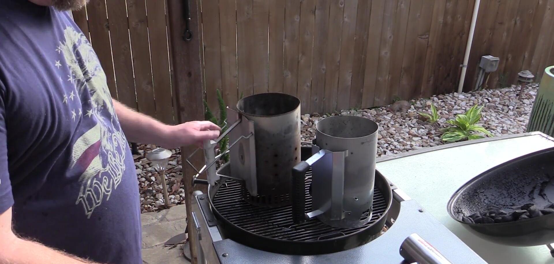 Weber chimney handle and overall size