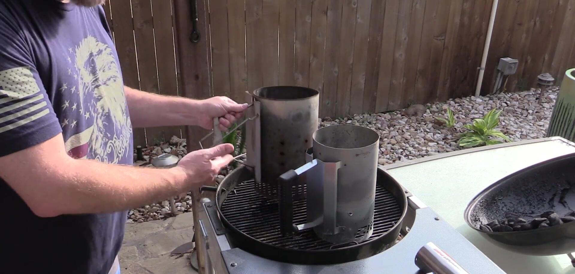 Internal tube of the BBQ Dragon chimney