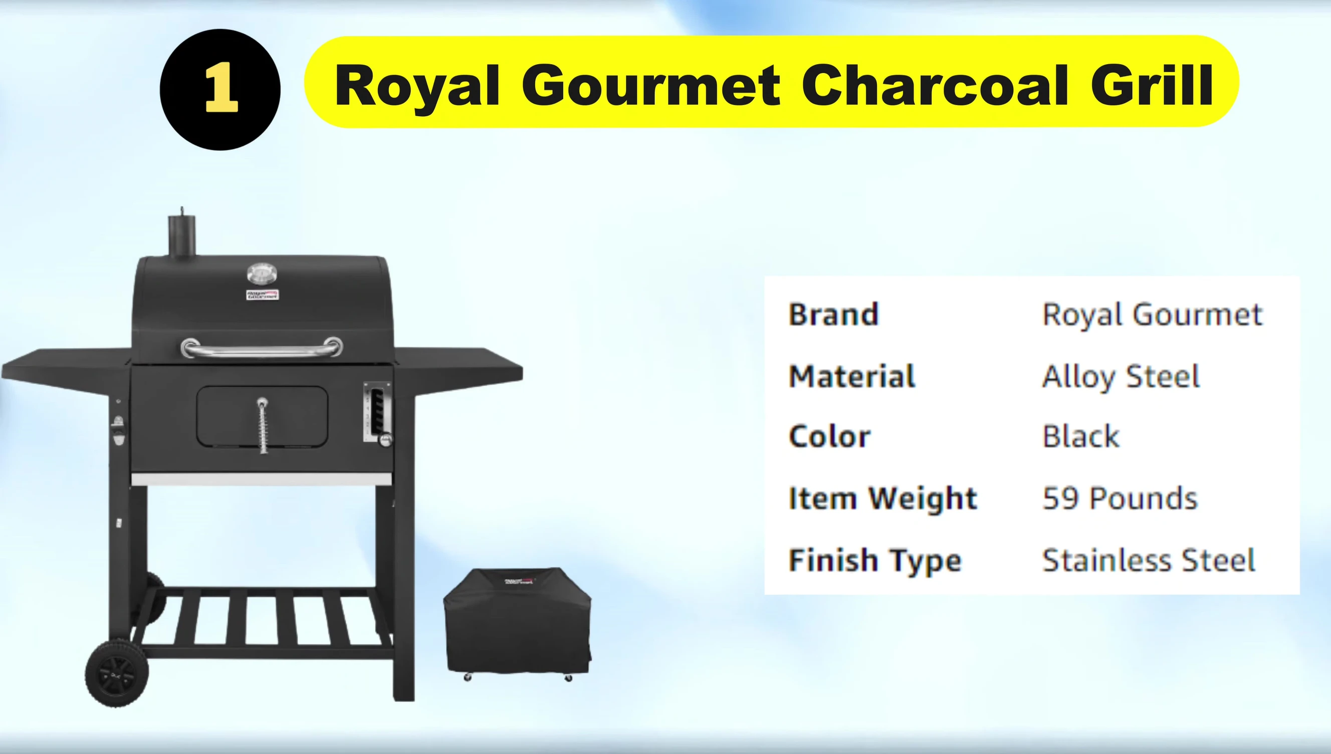 Royal Gourmet Charcoal Grill overview