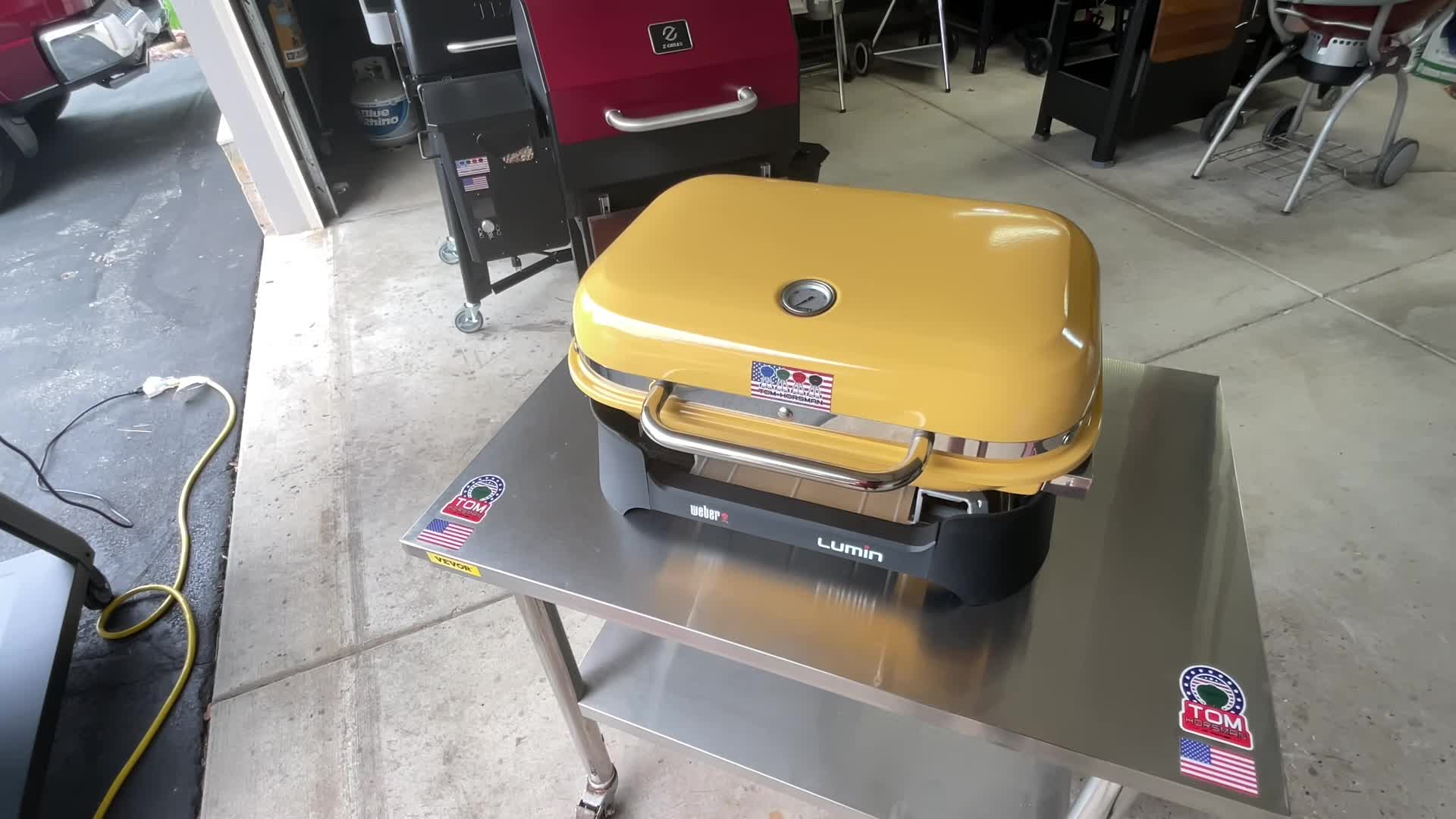 Screenshot showing the current price of the Weber Lumin electric grill.