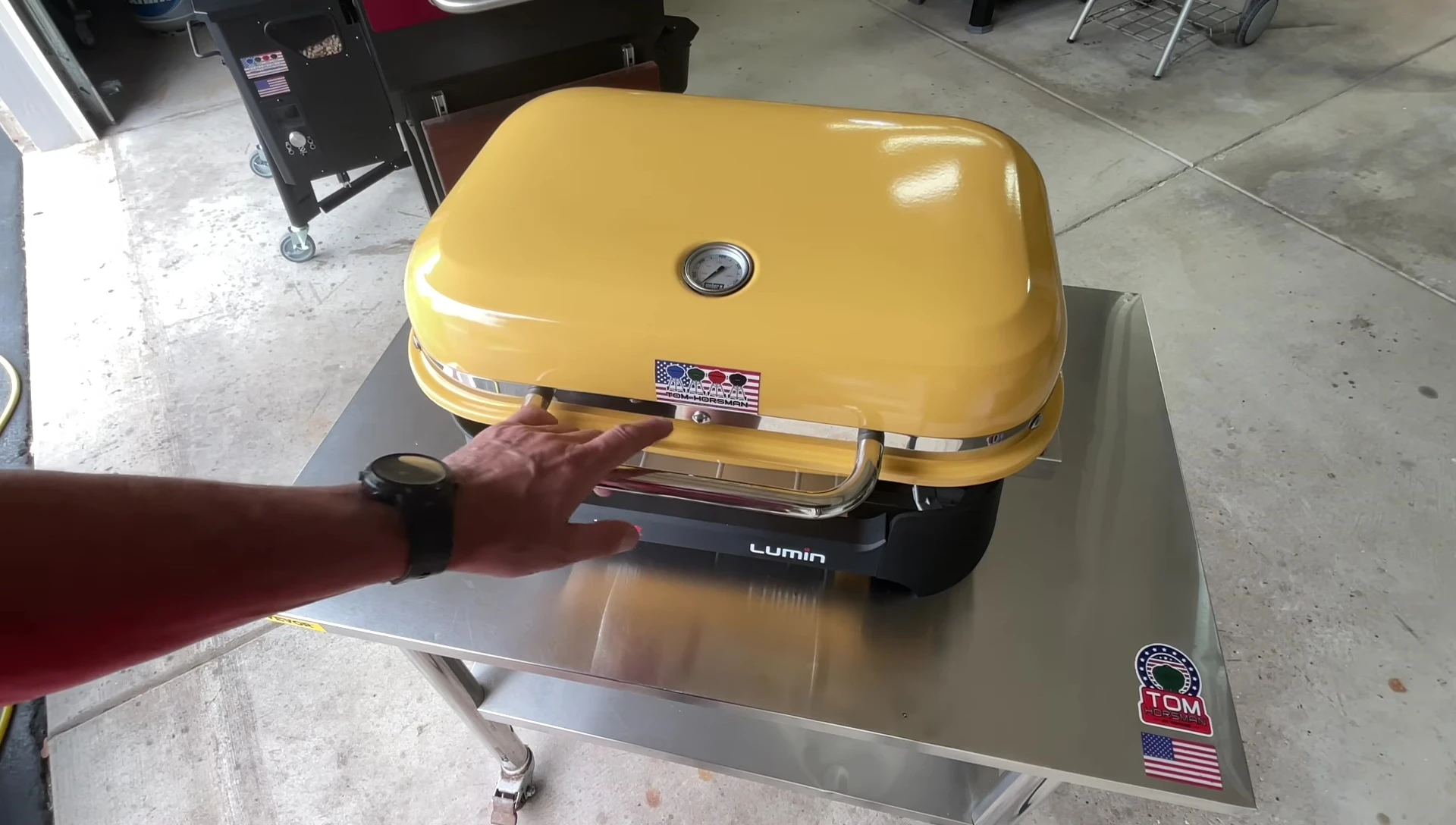 Screenshot demonstrating the limited vertical space inside the grill.