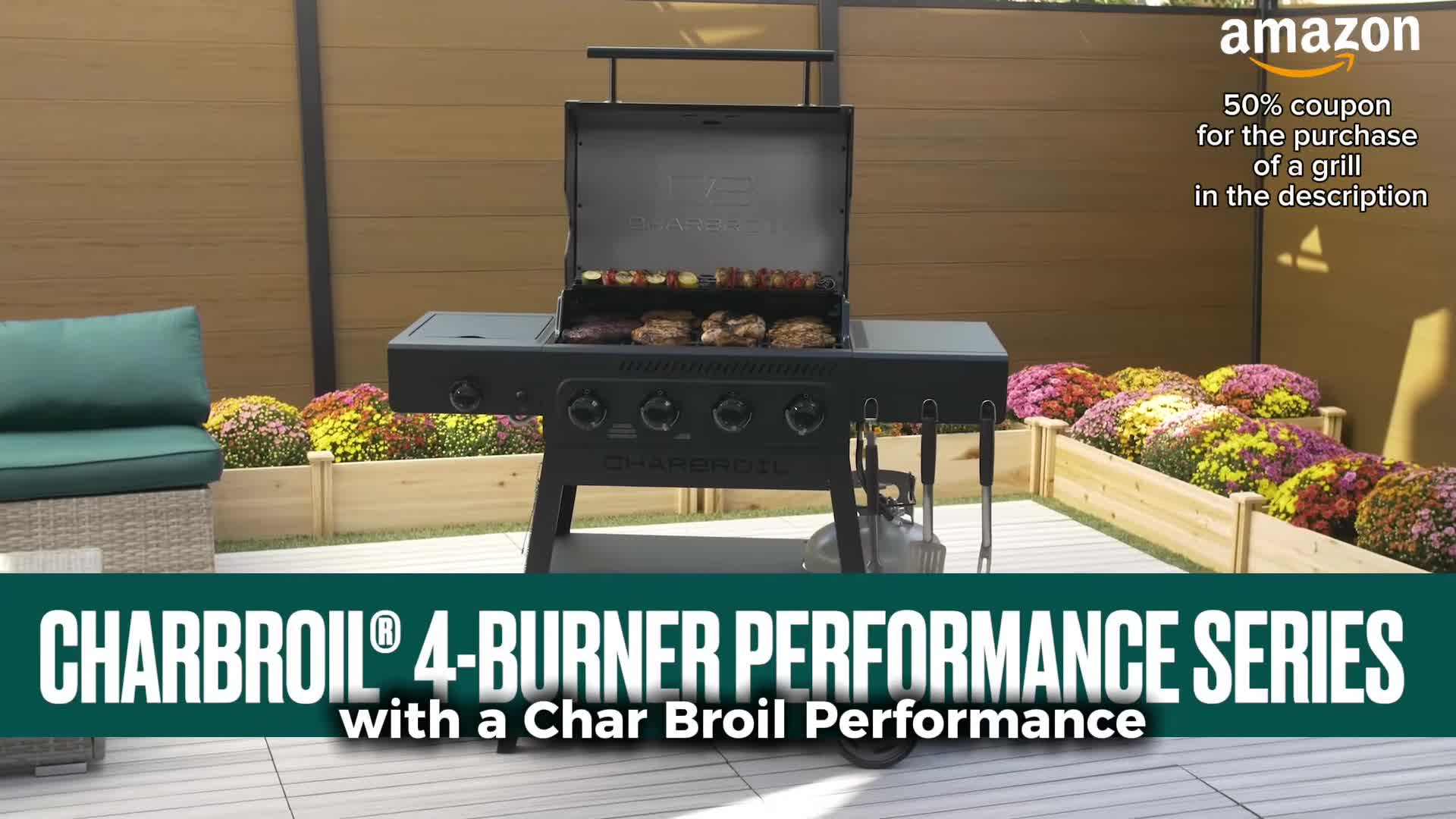 Overall shot of the grill