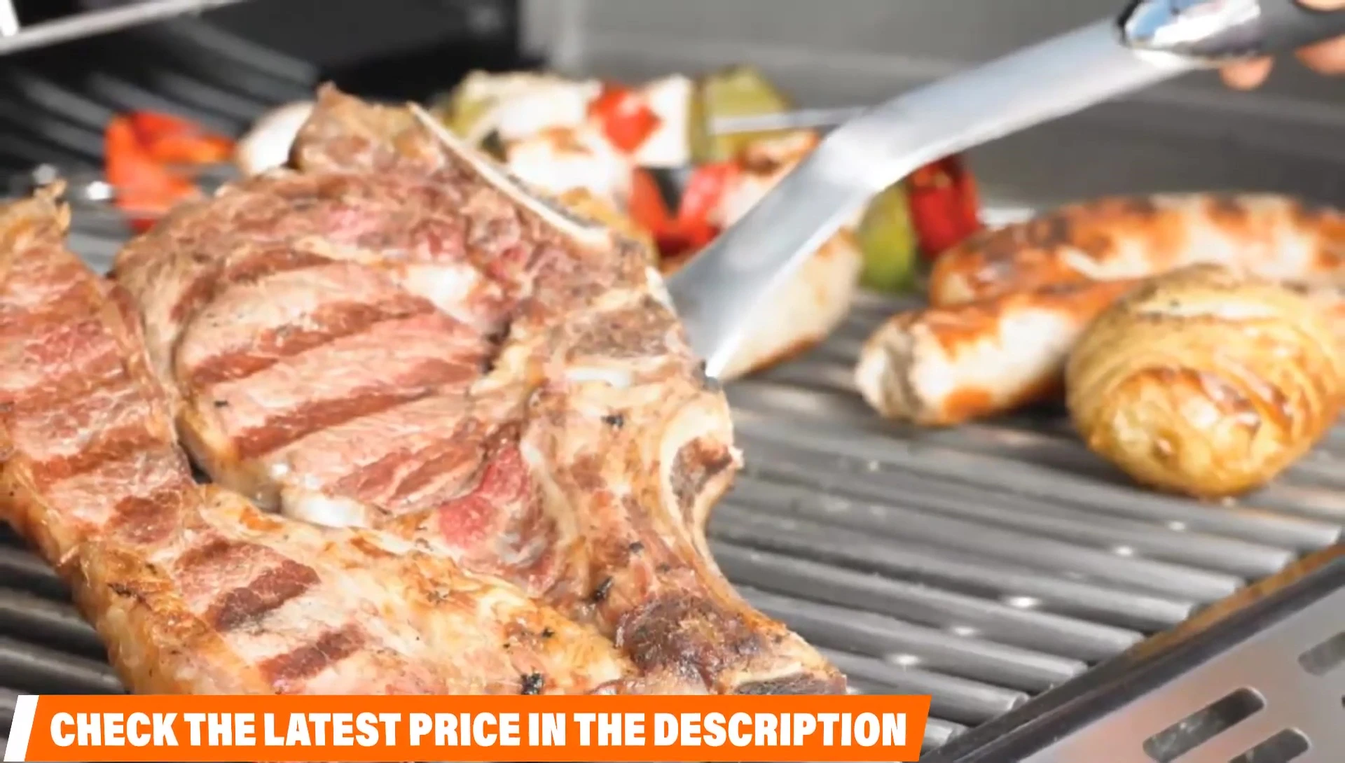 Weber tongs in action
