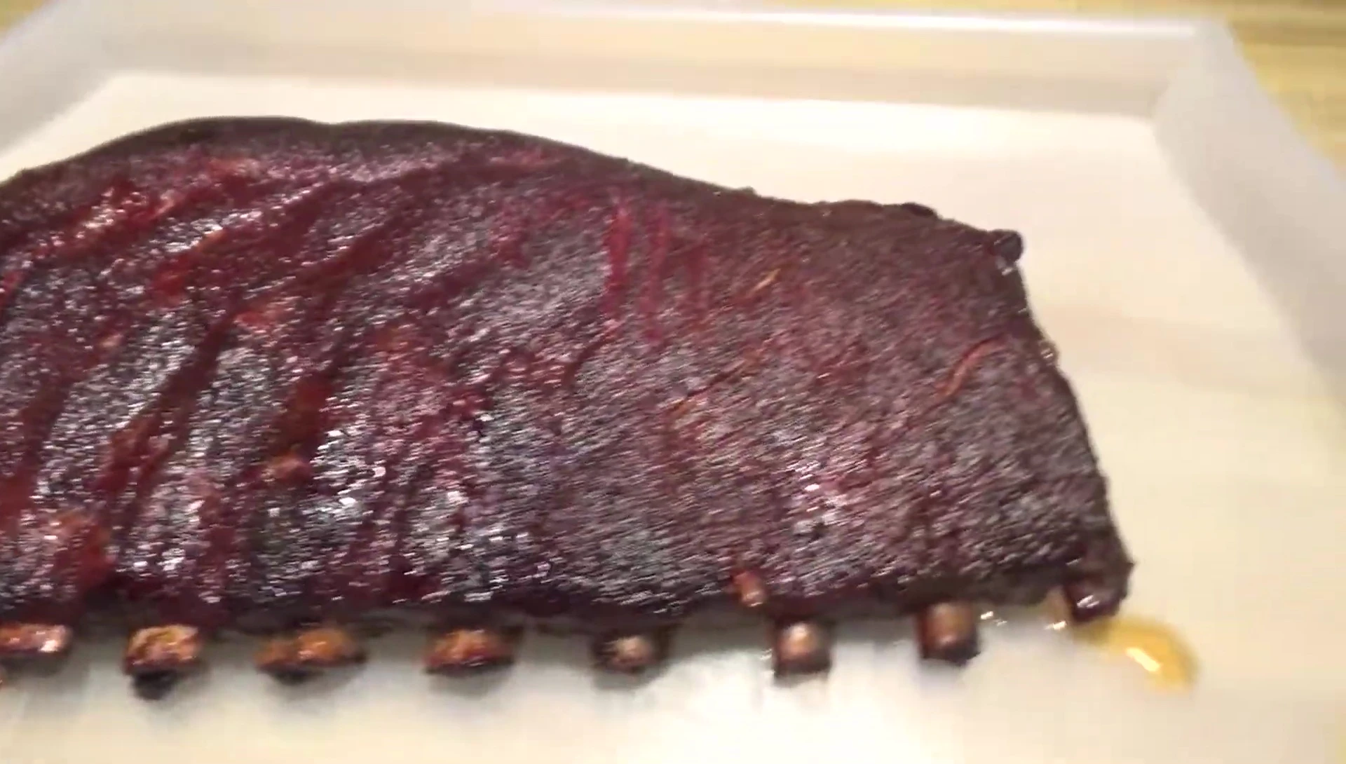 Another view of the finished ribs.