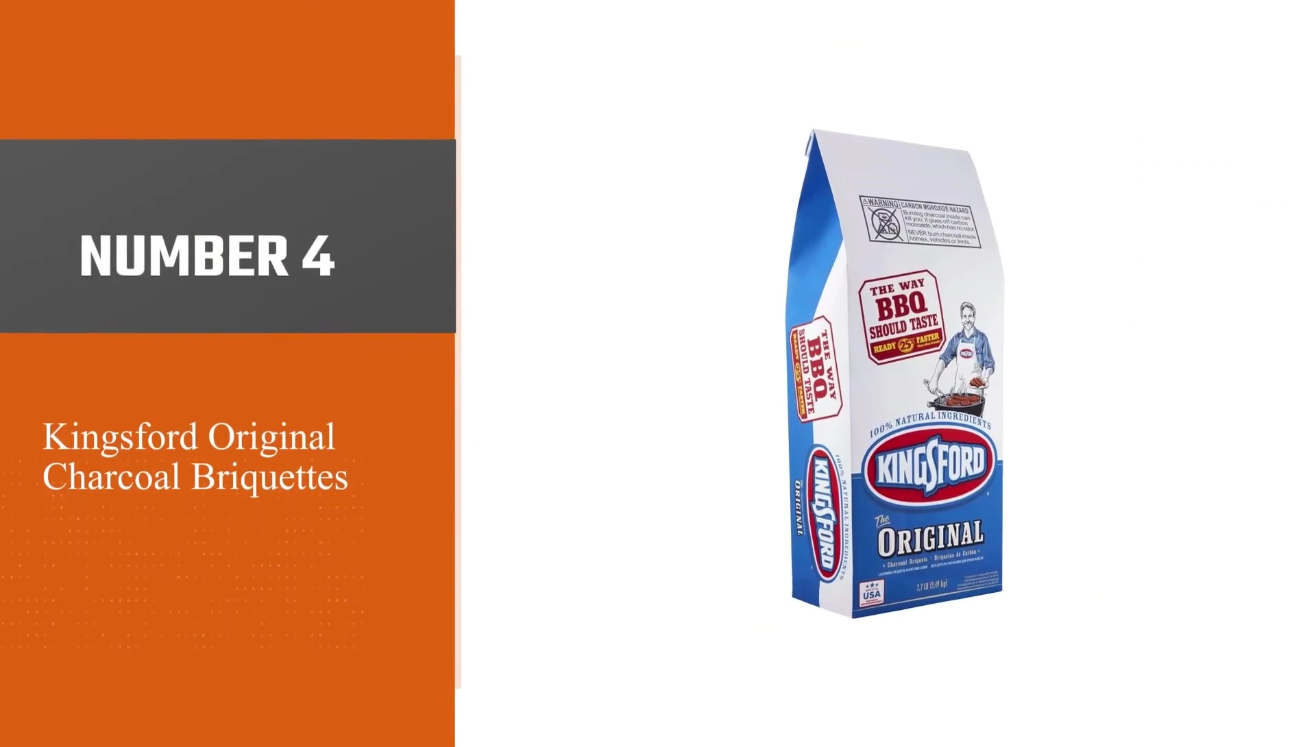Kingsford Original Charcoal Briquettes packaging