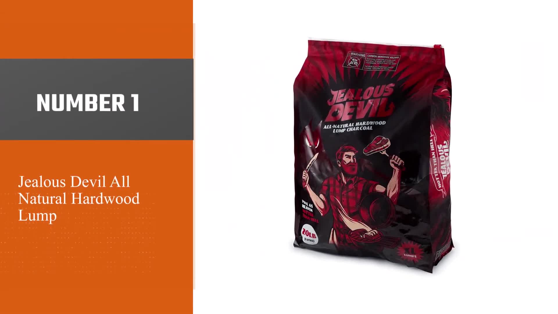 Jealous Devil All-Natural Hardwood Lump Charcoal packaging