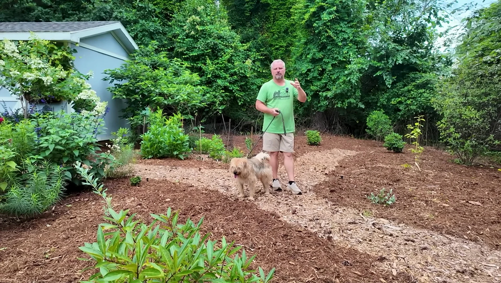 Concluding shot of the garden, showing the overall positive results.