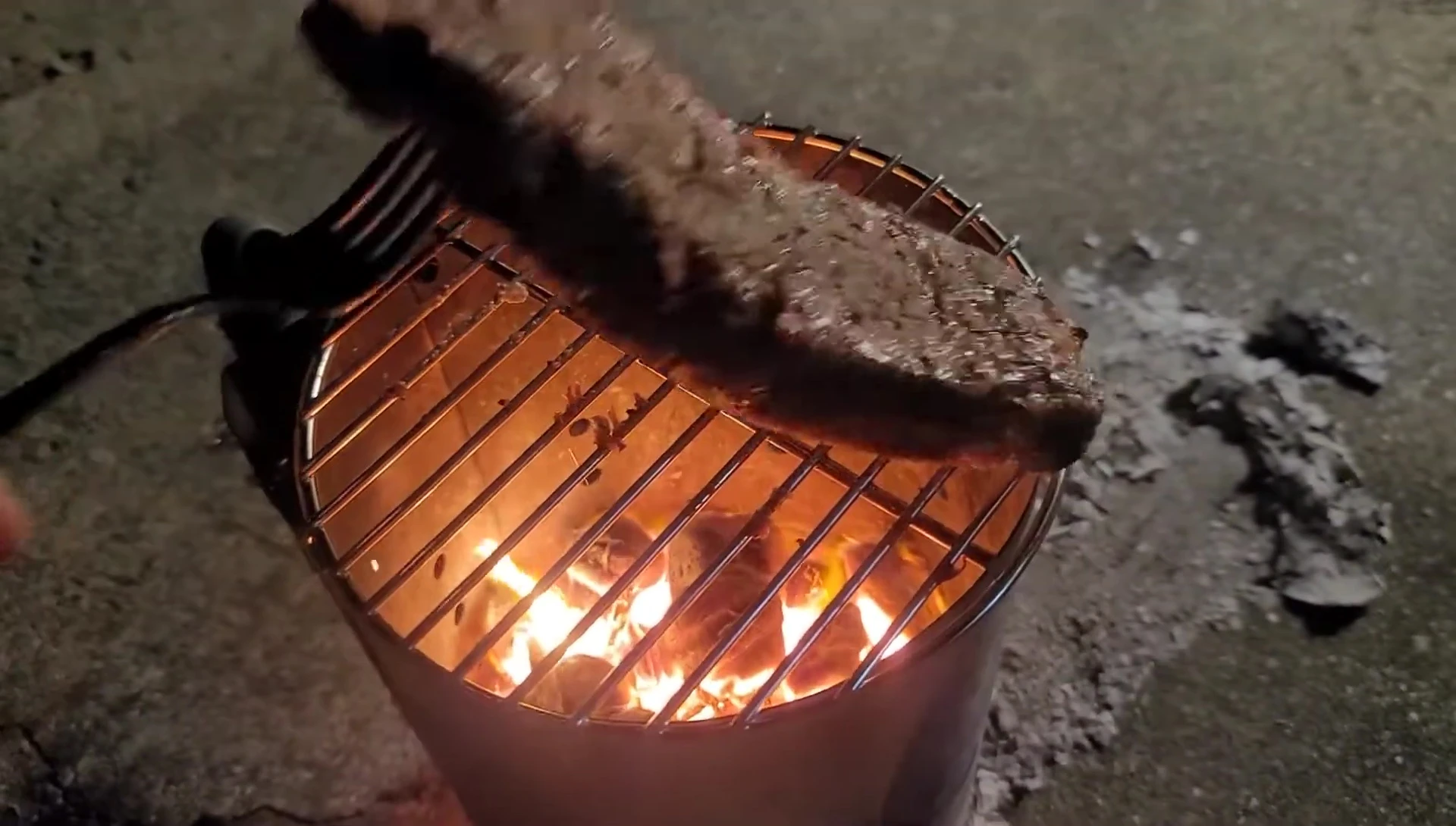 Steak on the Chimney-Mate while searing.