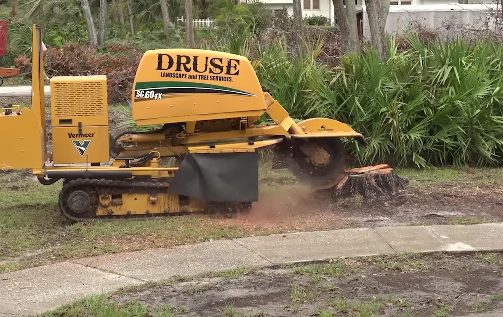 The Vermeer SC60TX stump grinder.