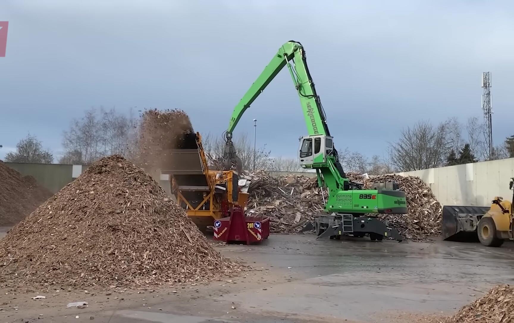 The coordinated operation of the two machines.