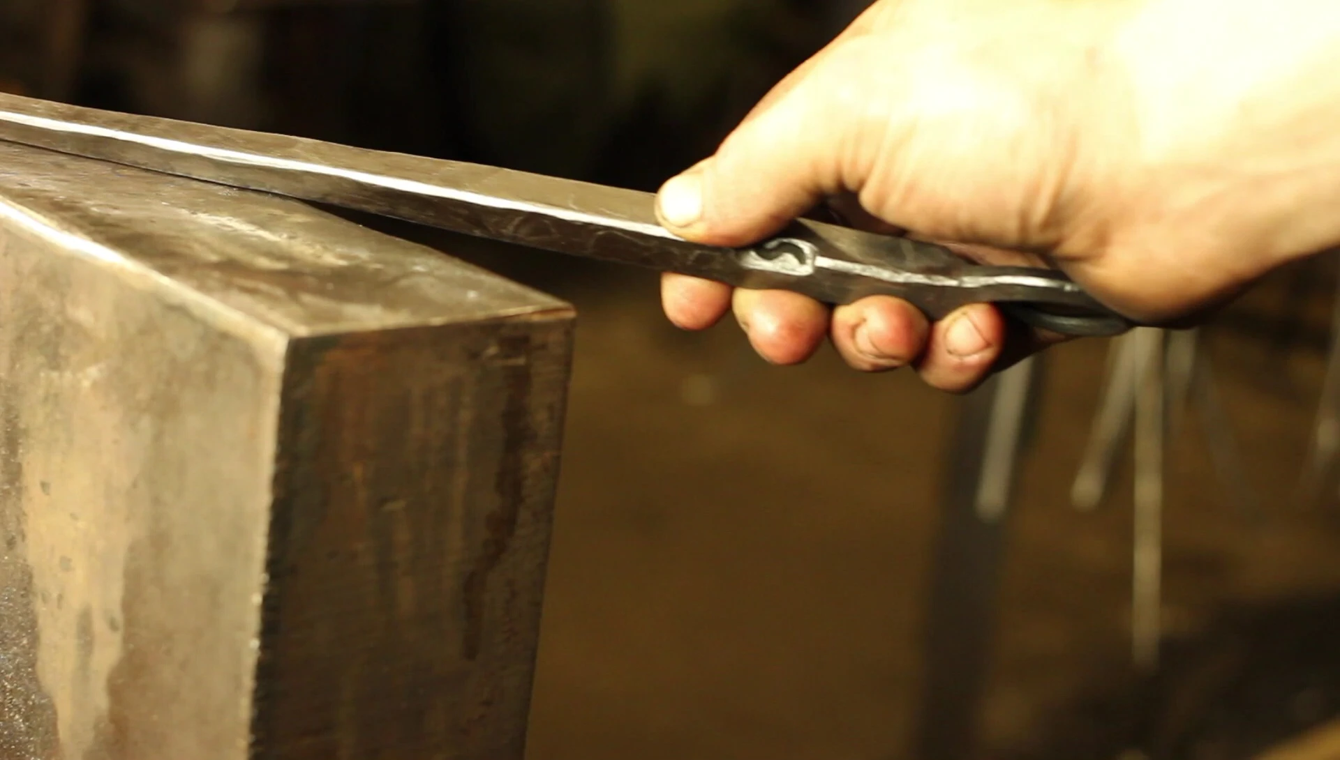 The finished spatula, showcasing its refined design.
