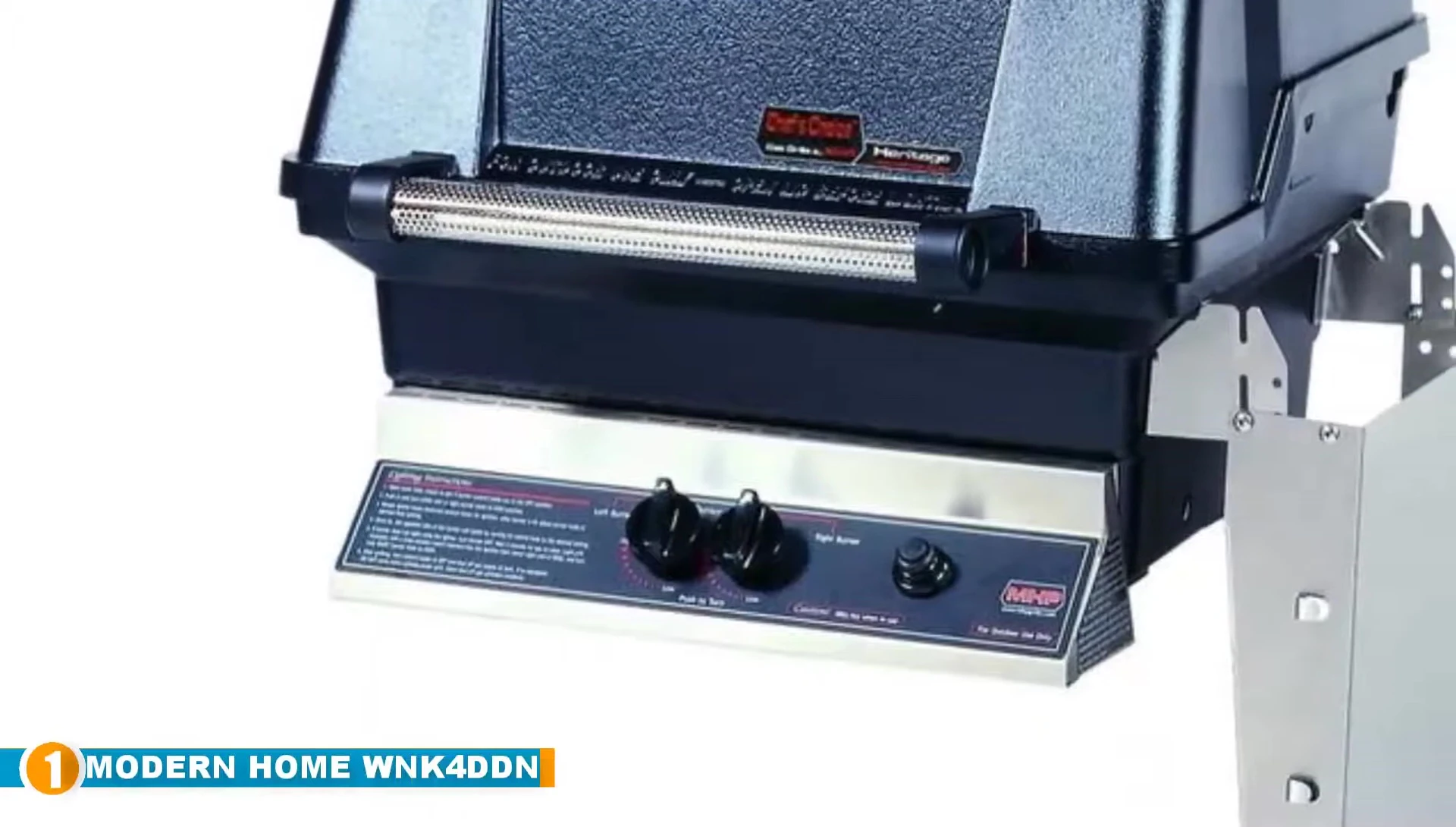 Close-up of the Modern Home WNK natural gas grill