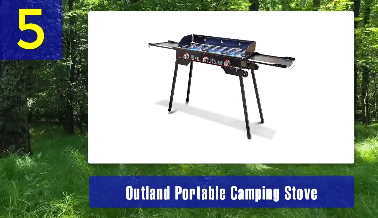 Outland Stove with foldable workstations
