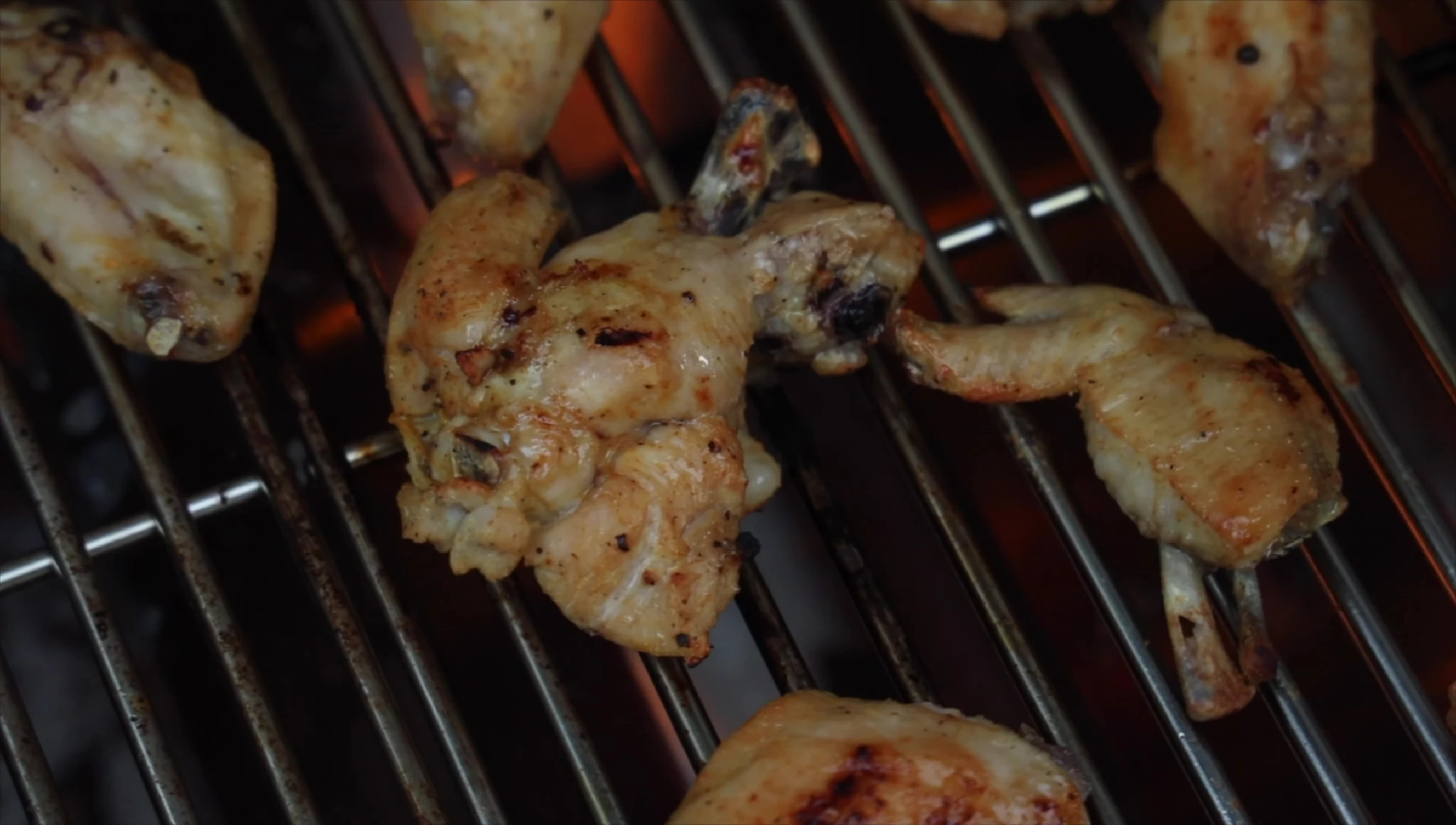 A concluding shot of the reviewer looking at the grill.