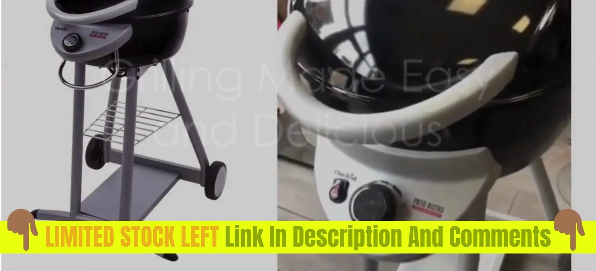 Person easily adjusting the temperature dial on the grill.