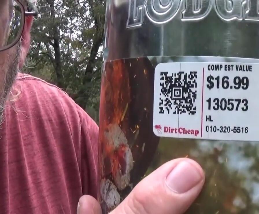 Image showing the price tag on the Lodge Chimney Starter.