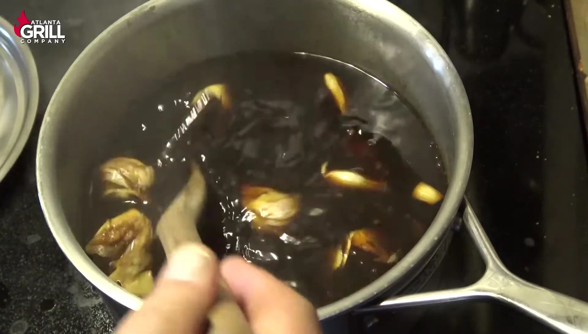 The completed brine ready to chill