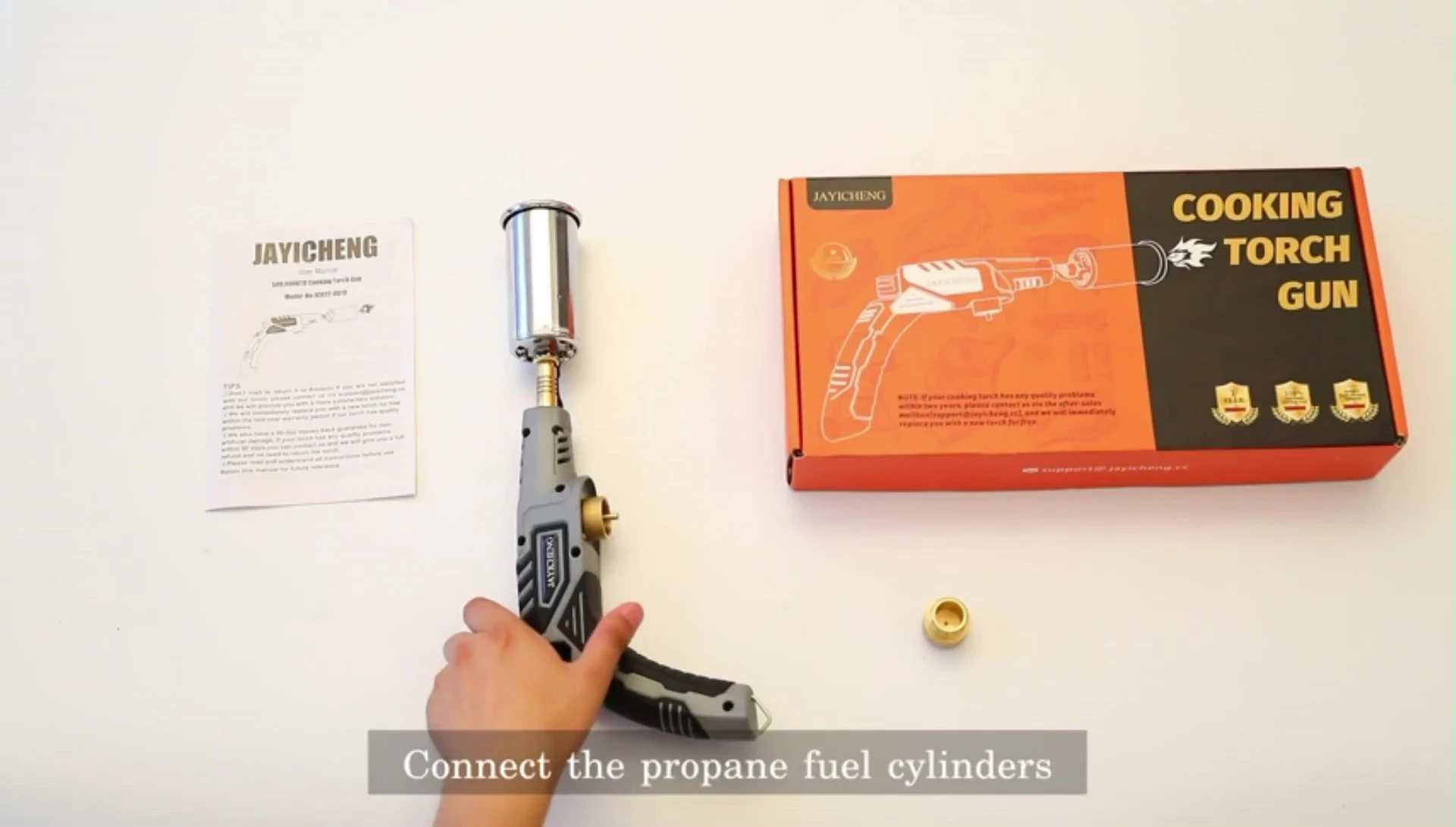 Example of using the Kitchen Torch for searing a steak.