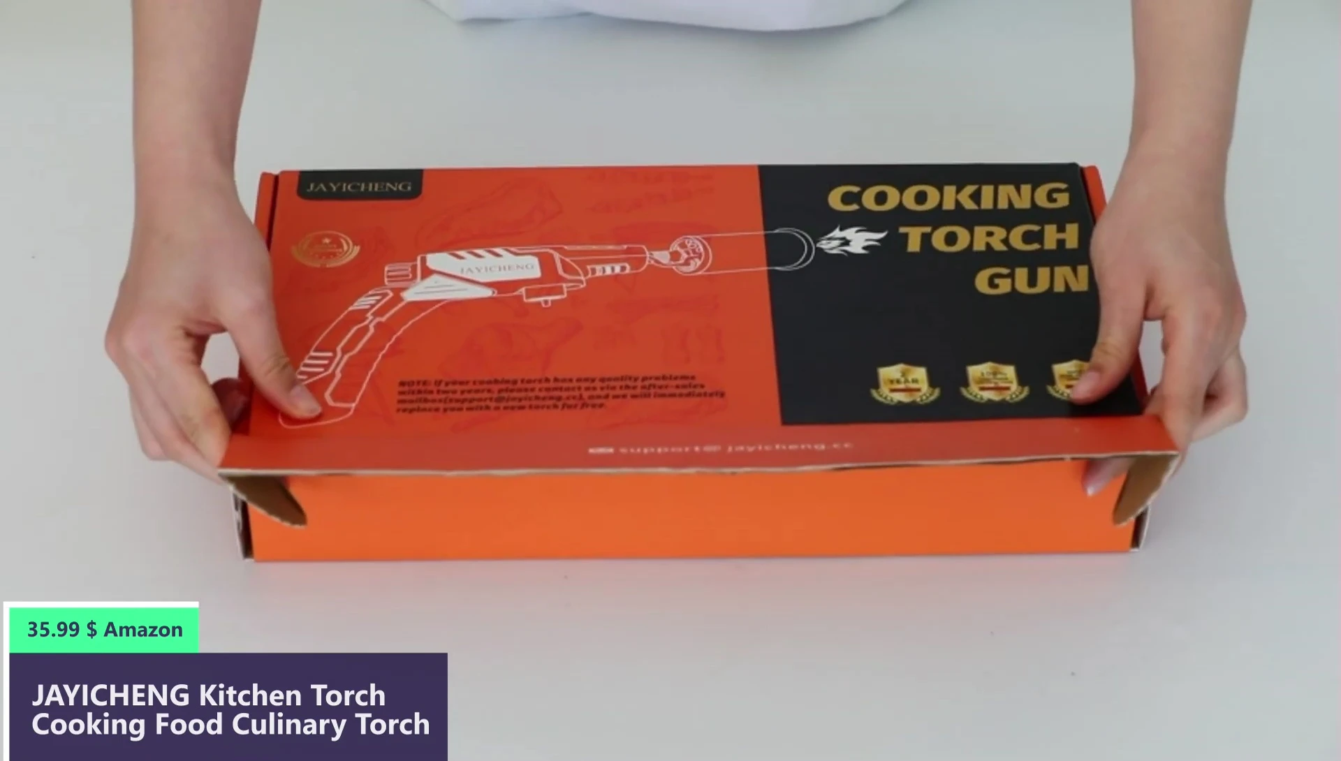 The Kitchen Torch showcasing its intense flame.