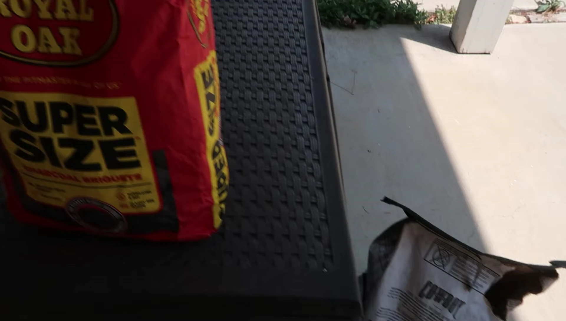 The Royal Oak charcoal bag before opening.