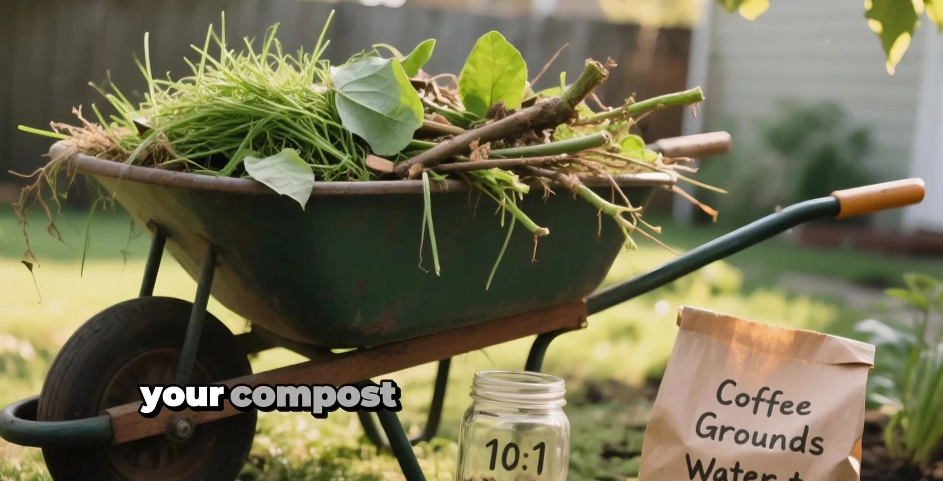 A demonstration of the ideal moisture level for compost.