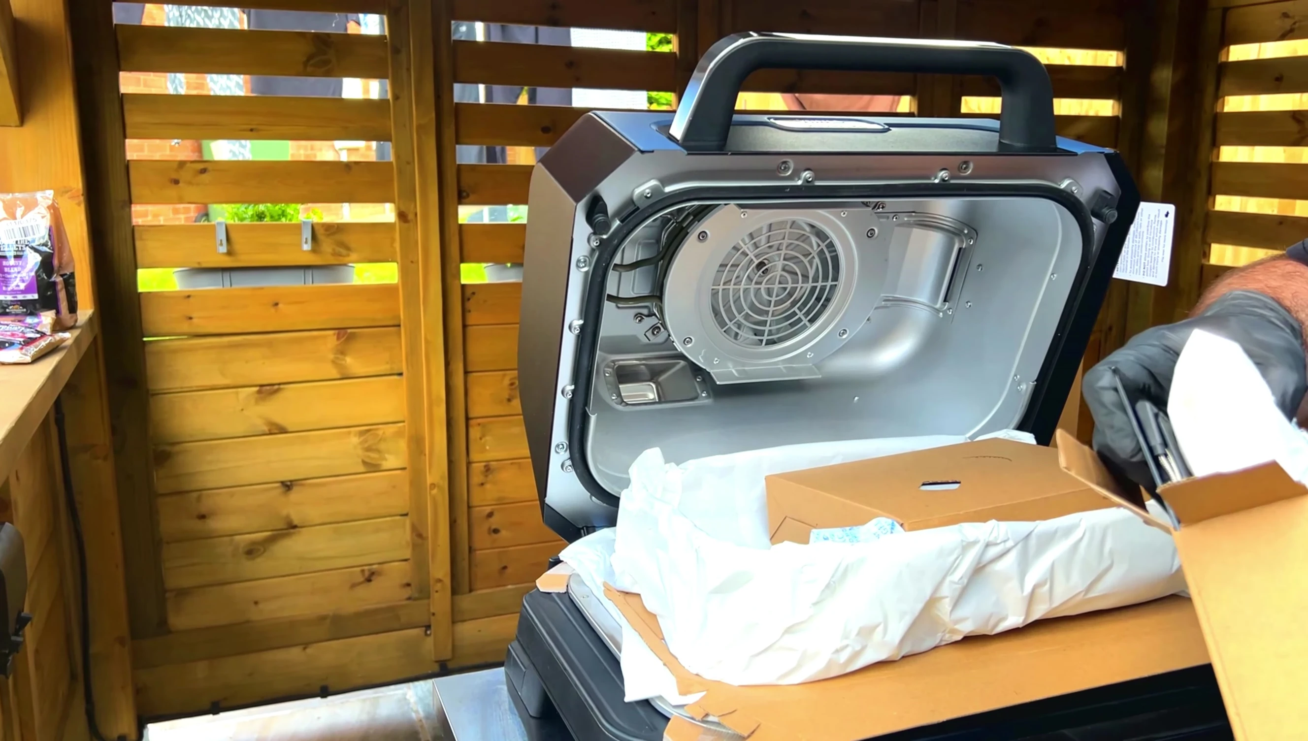 Showcasing the ease of assembly.