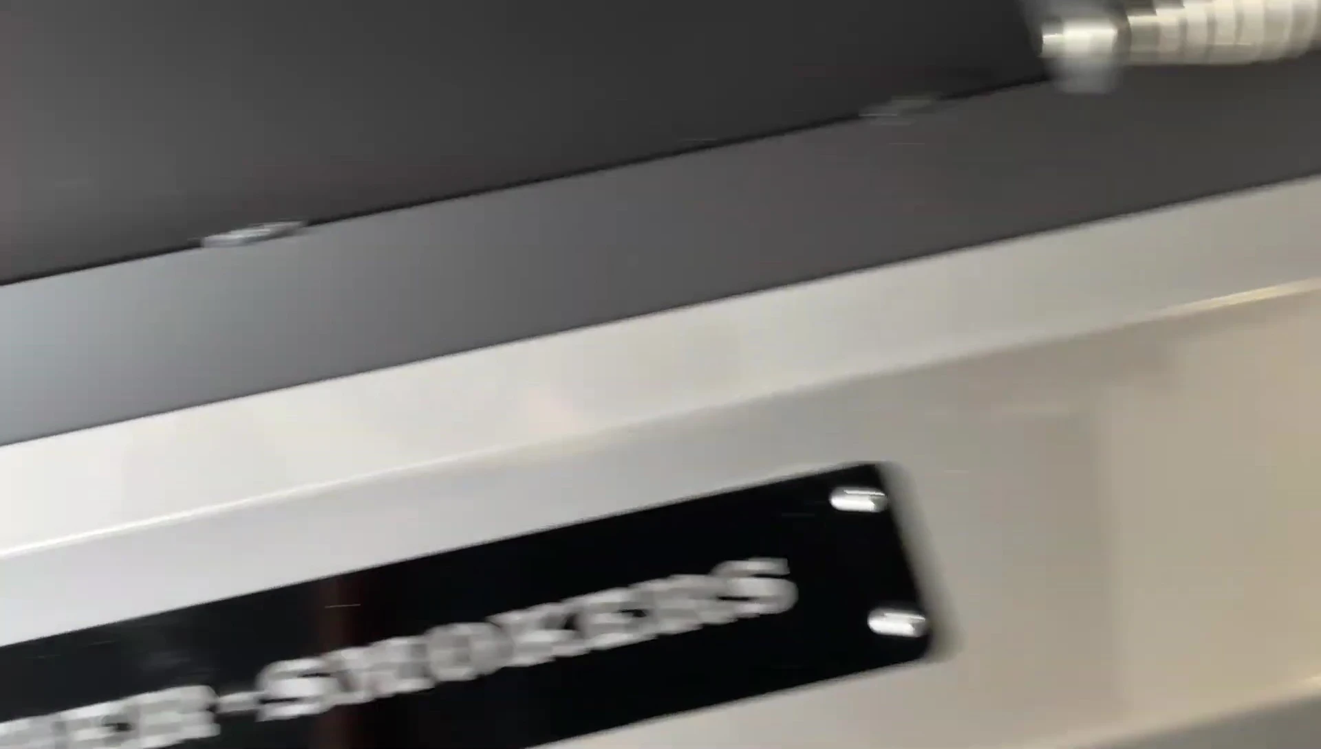 Close-up of the vents with one open and one closed.